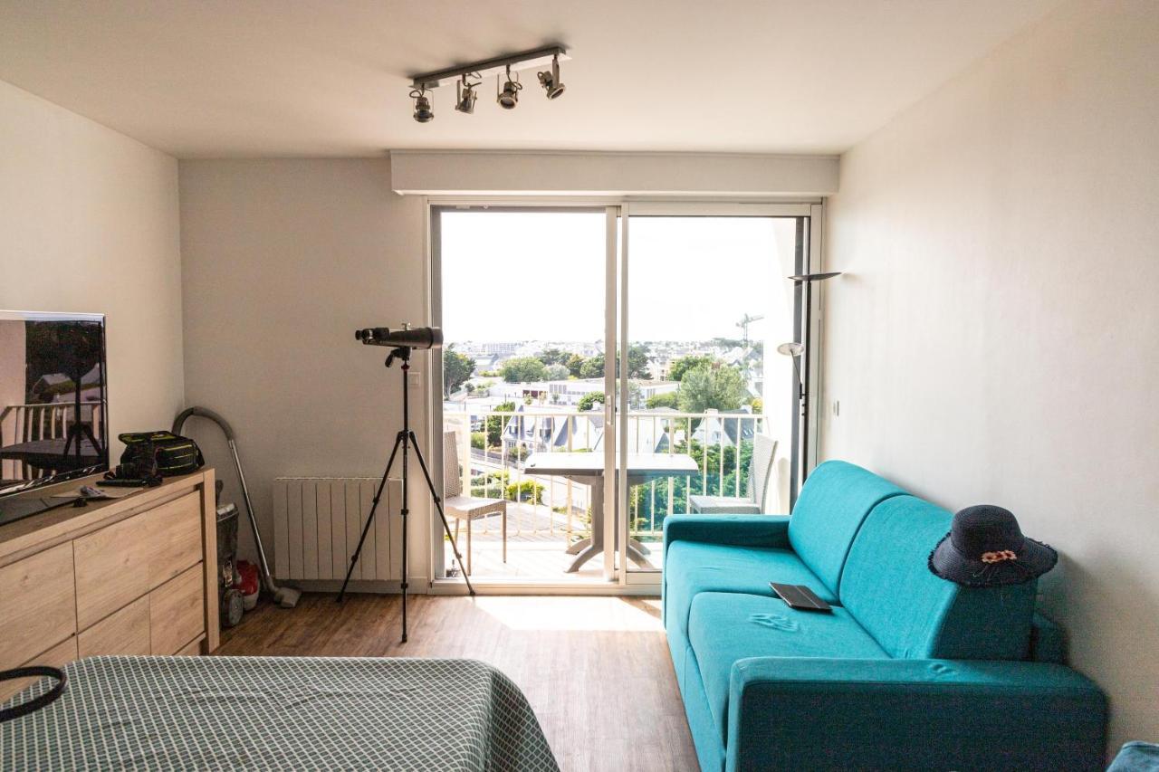 Appartement Vue Panoramique Mer, Pret De Velos, Wifi Quiberon Dış mekan fotoğraf